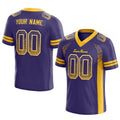 custom authentic drift fashion football jersey purple-yellow mesh