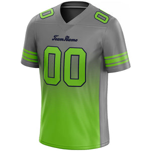 custom authentic gradient fashion football jersey neon green-navy