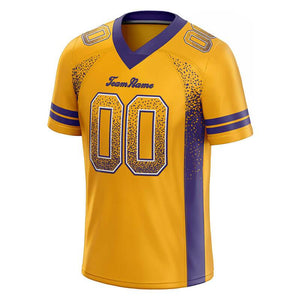 custom authentic drift fashion football jersey gray-neon green mesh