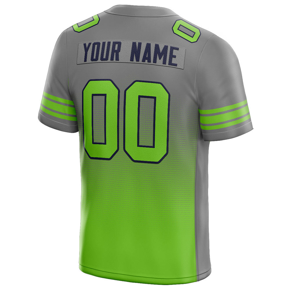 custom authentic gradient fashion football jersey neon green-navy