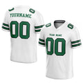 customized authentic football jersey white green-black mesh