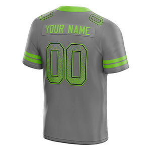 custom authentic drift fashion football jersey yellow-purple mesh
