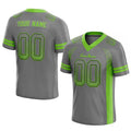 custom authentic drift fashion football jersey gray-neon green mesh
