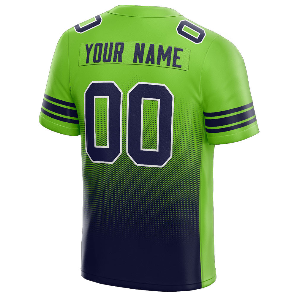 custom authentic drift fashion football jersey white-neon green