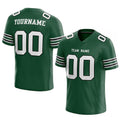 custom authentic football jersey green white-black mesh