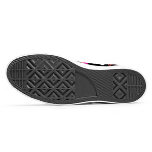 Resalta tu estilo con las zapatillas de lona de caña media Skeleton para hombre y mujer