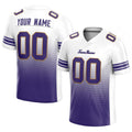 custom authentic gradient fashion football jersey white-purple-gold mesh
