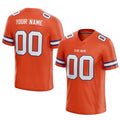 custom authentic football jersey orange-white-royal mesh