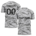 custom soccer uniform jersey kids adults personalized set jersey shirt gray