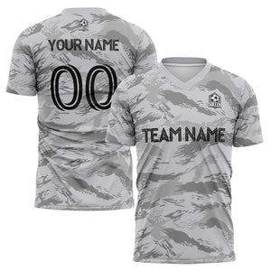 custom soccer uniform jersey kids adults personalized set jersey shirt gray