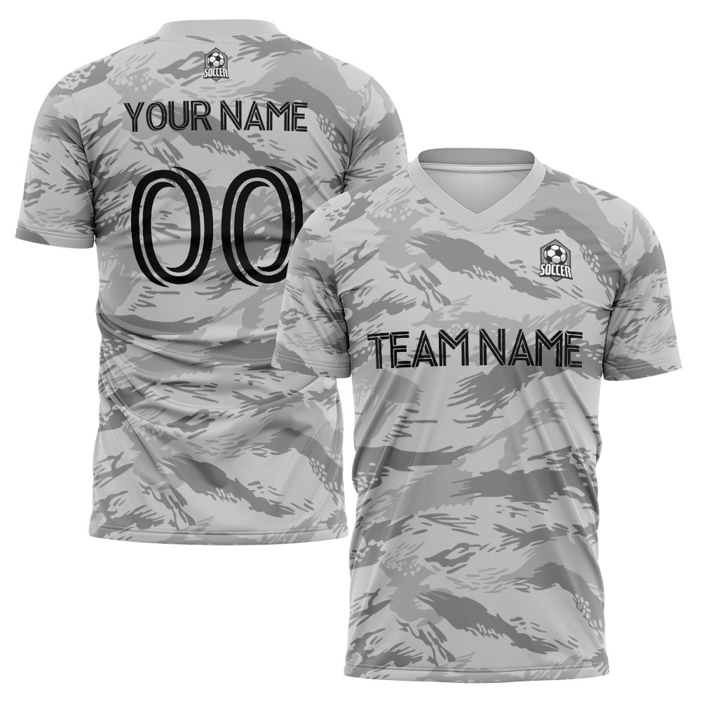 custom soccer uniform jersey kids adults personalized set jersey shirt gray