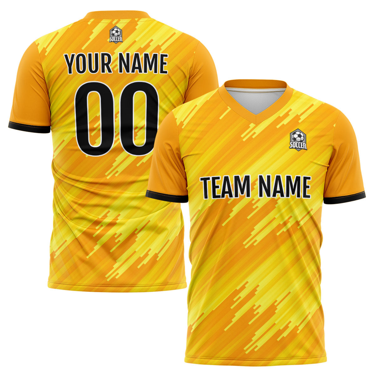 Conjunto personalizado de camiseta de uniforme naranja para niños y adultos