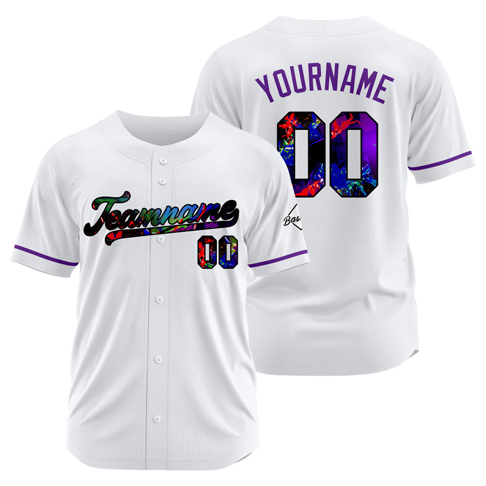 Camiseta de béisbol blanca personalizada con diseño bordado Camisetas de béisbol de hip hop personalizadas