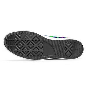 Resalta tu estilo con las zapatillas de lona de caña media Skeleton para hombre y mujer