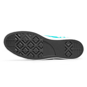 Resalta tu estilo con las zapatillas de lona de caña media Skeleton para hombre y mujer