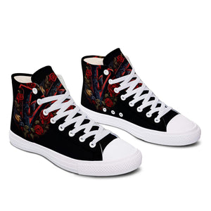 Resalta tu estilo con las zapatillas de lona de media caña para hombre y mujer en color rosa