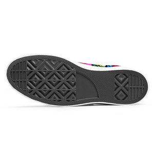 Resalta tu estilo con las zapatillas de lona de caña media Skeleton para hombre y mujer