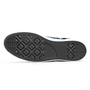 Resalta tu estilo con las zapatillas de lona de caña media Skeleton para hombre y mujer