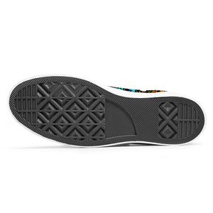 Resalta tu estilo con las zapatillas de lona de caña media Skeleton para hombre y mujer
