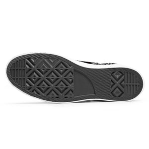 Resalta tu estilo con las zapatillas de lona de caña media Skeleton para hombre y mujer