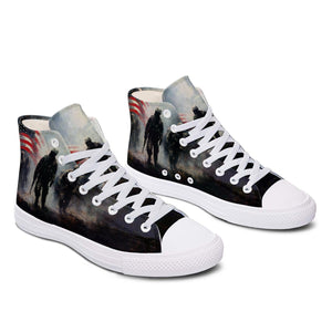 Realza tu estilo con zapatillas de lona de media caña para hombre y mujer