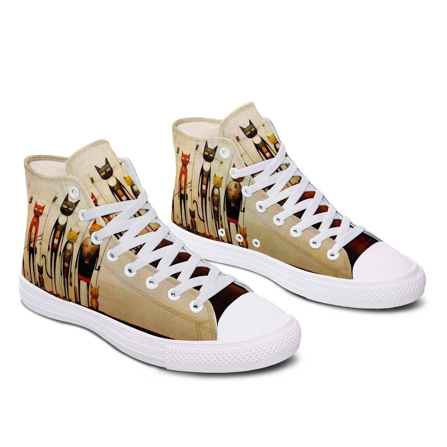 Resalta tu estilo con las zapatillas de lona de media caña para hombre y mujer Cat