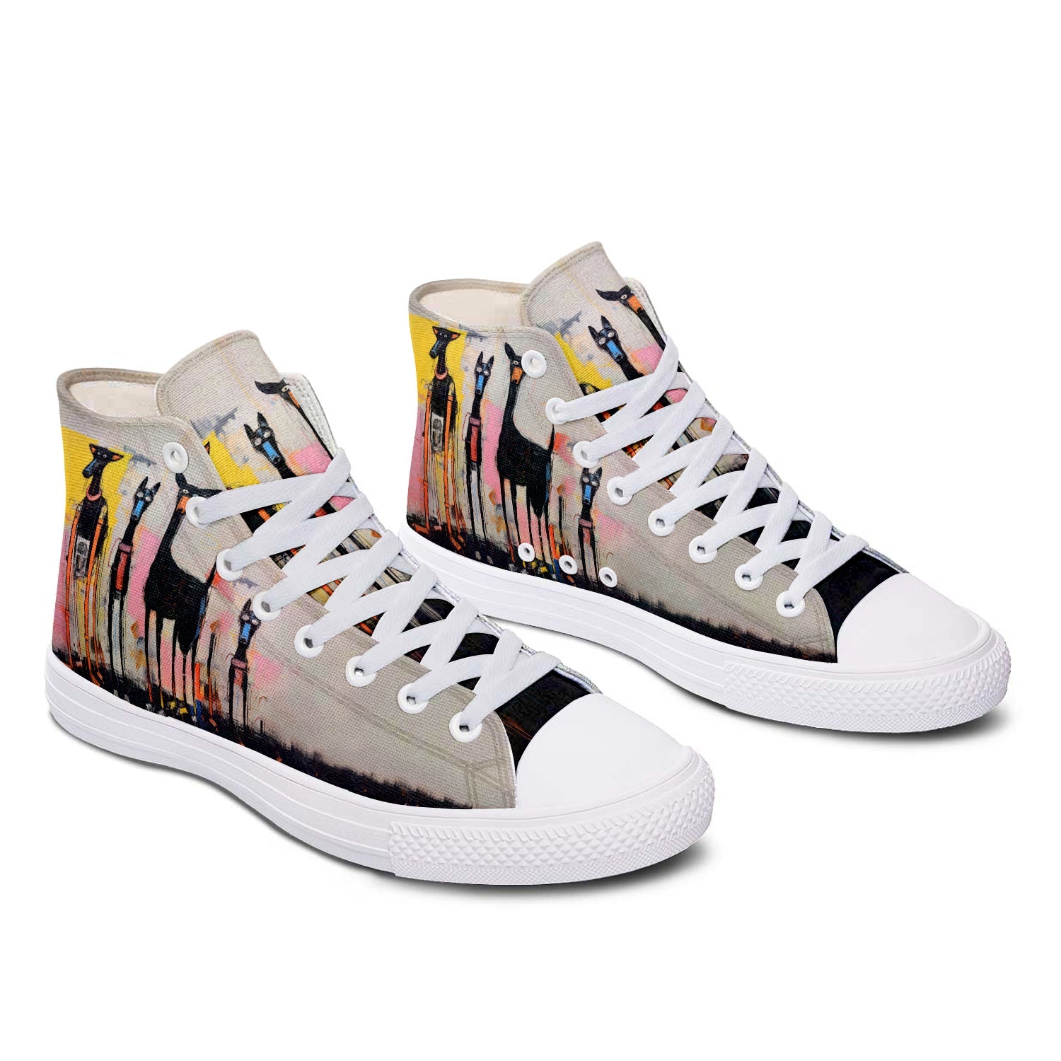 Resalta tu estilo con las zapatillas de lona de media caña para hombre y mujer Dog