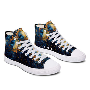 Realza tu estilo con zapatillas de lona de media caña para hombre y mujer