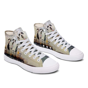 Resalta tu estilo con las zapatillas de lona de media caña para hombre y mujer Dog