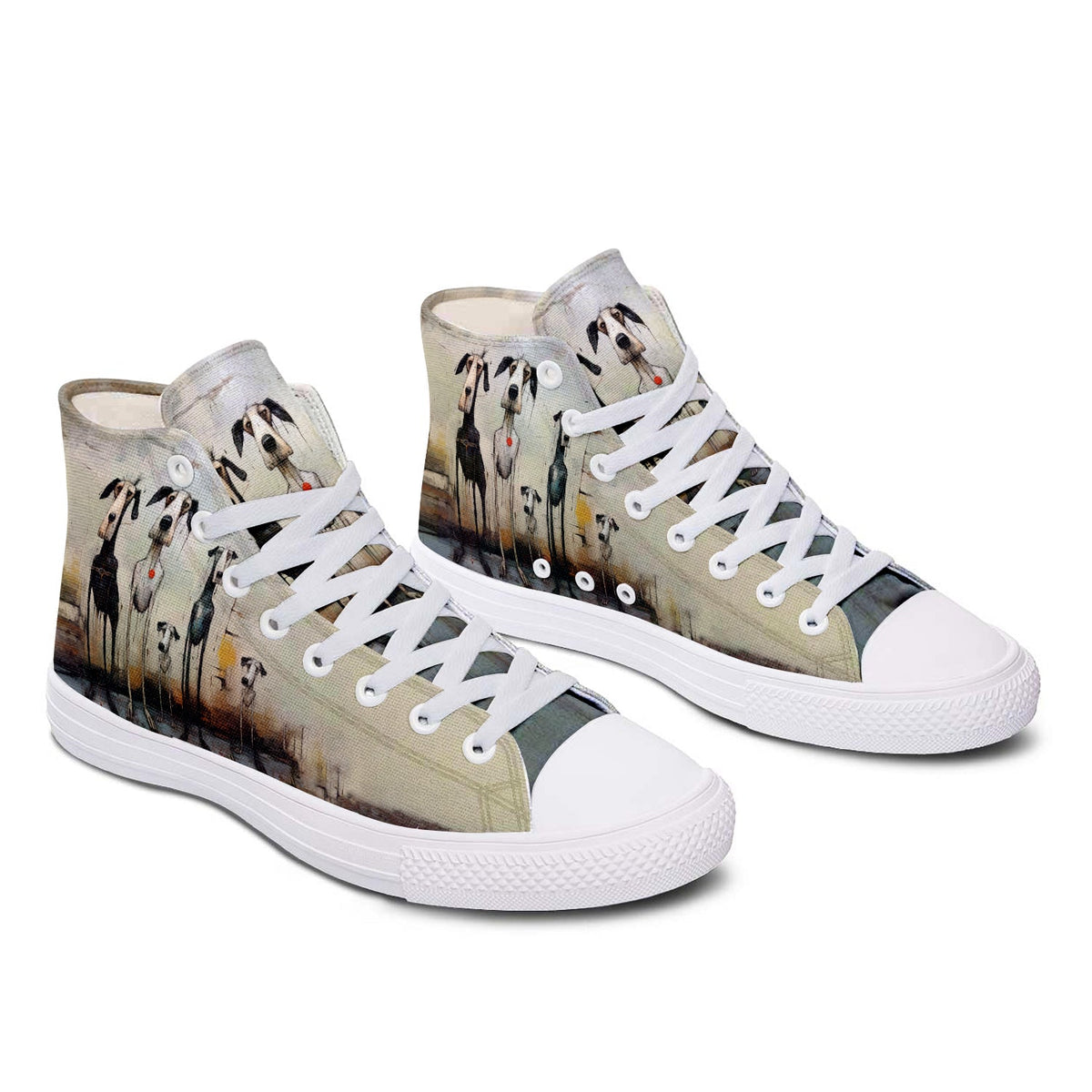 Resalta tu estilo con las zapatillas de lona de media caña para hombre y mujer Dog