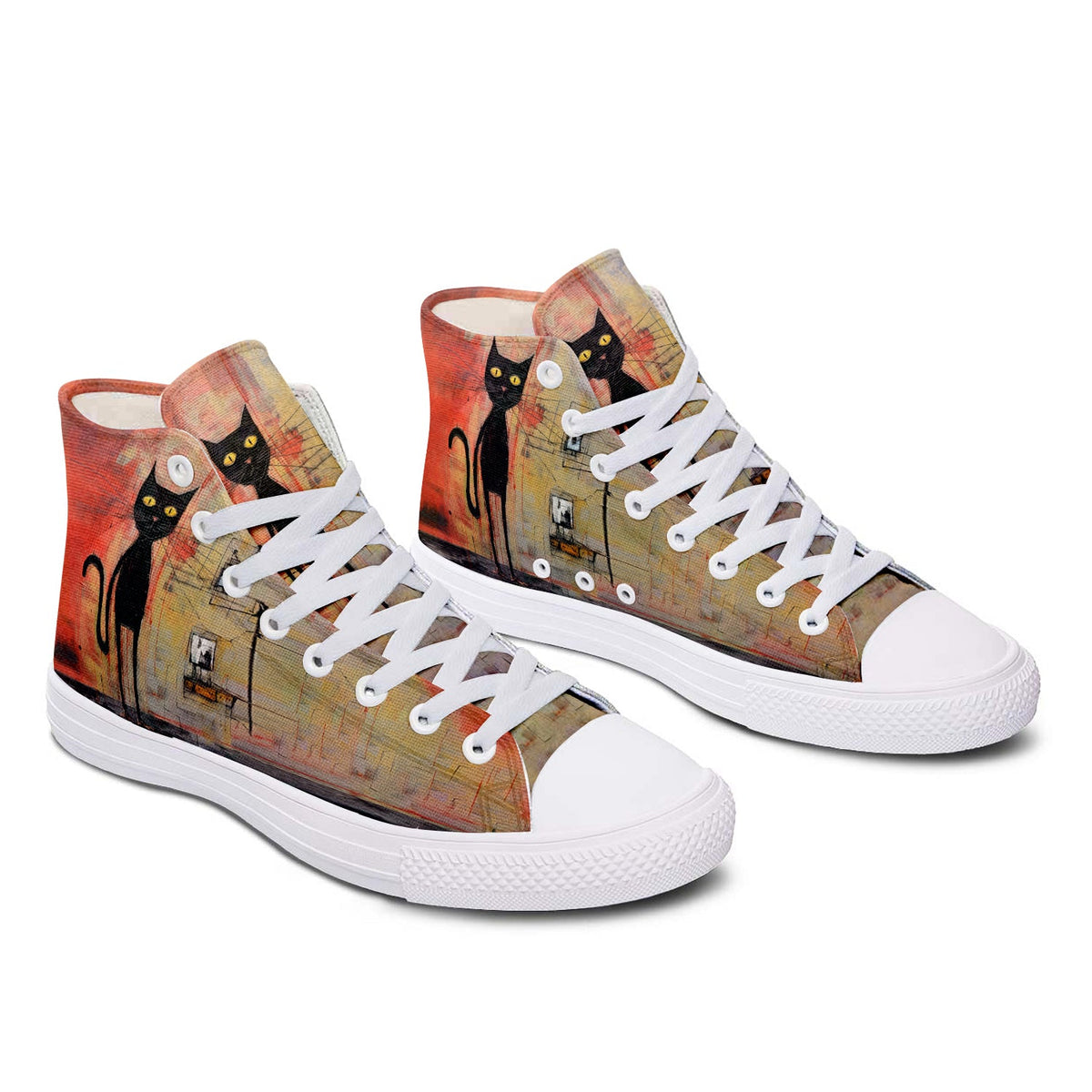 Resalta tu estilo con las zapatillas de lona de media caña para hombre y mujer Cat