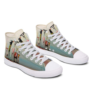 Resalta tu estilo con las zapatillas de lona de media caña para hombre y mujer Dog