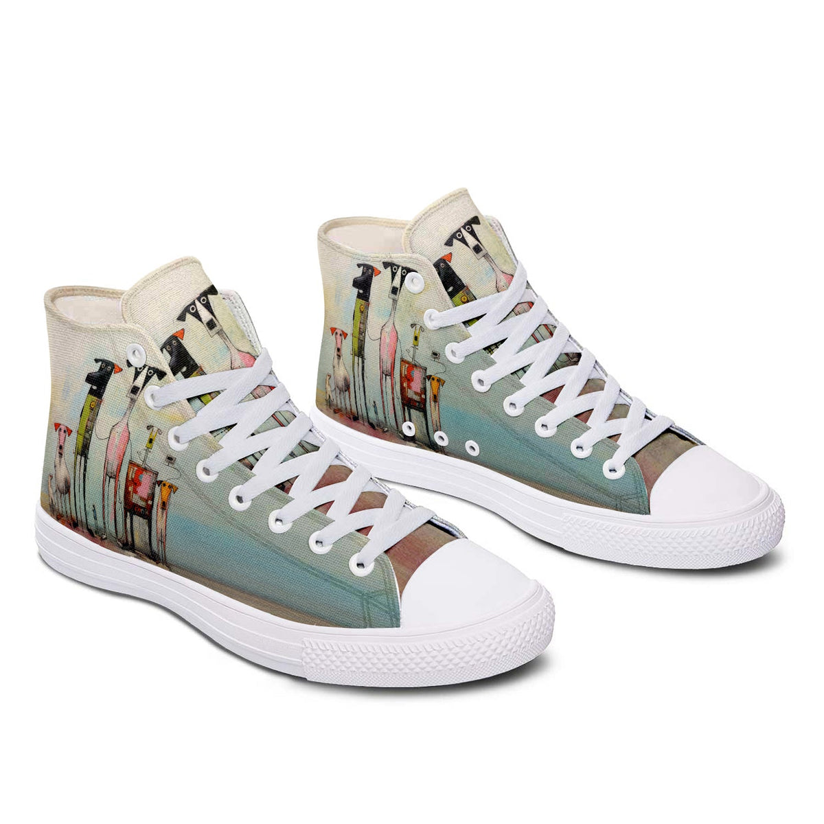 Resalta tu estilo con las zapatillas de lona de media caña para hombre y mujer Dog