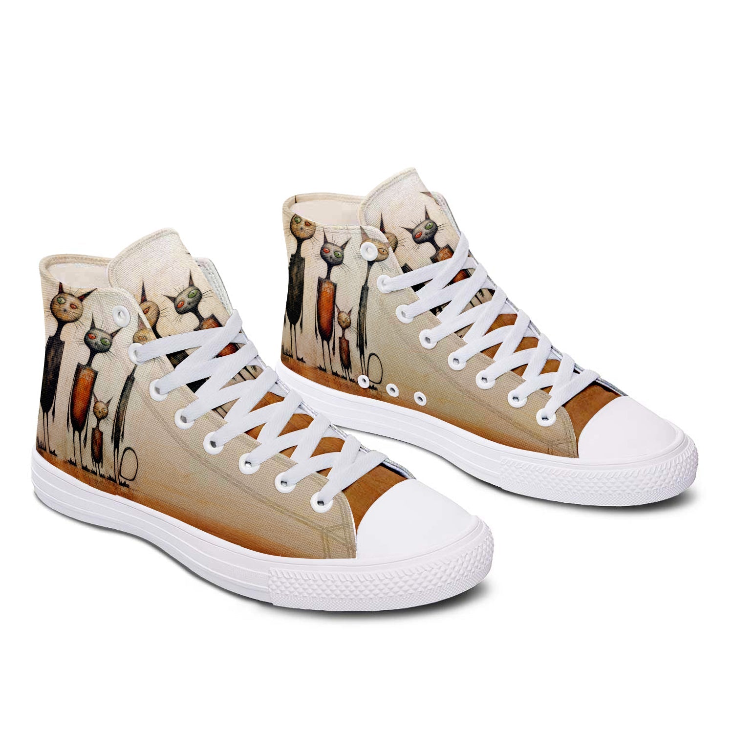 Resalta tu estilo con las zapatillas de lona de media caña para hombre y mujer Cat