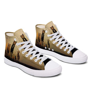 Resalta tu estilo con las zapatillas de lona de media caña para hombre y mujer Cat