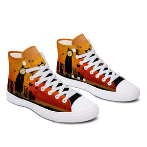 Resalta tu estilo con las zapatillas de lona de media caña para hombre y mujer Cat