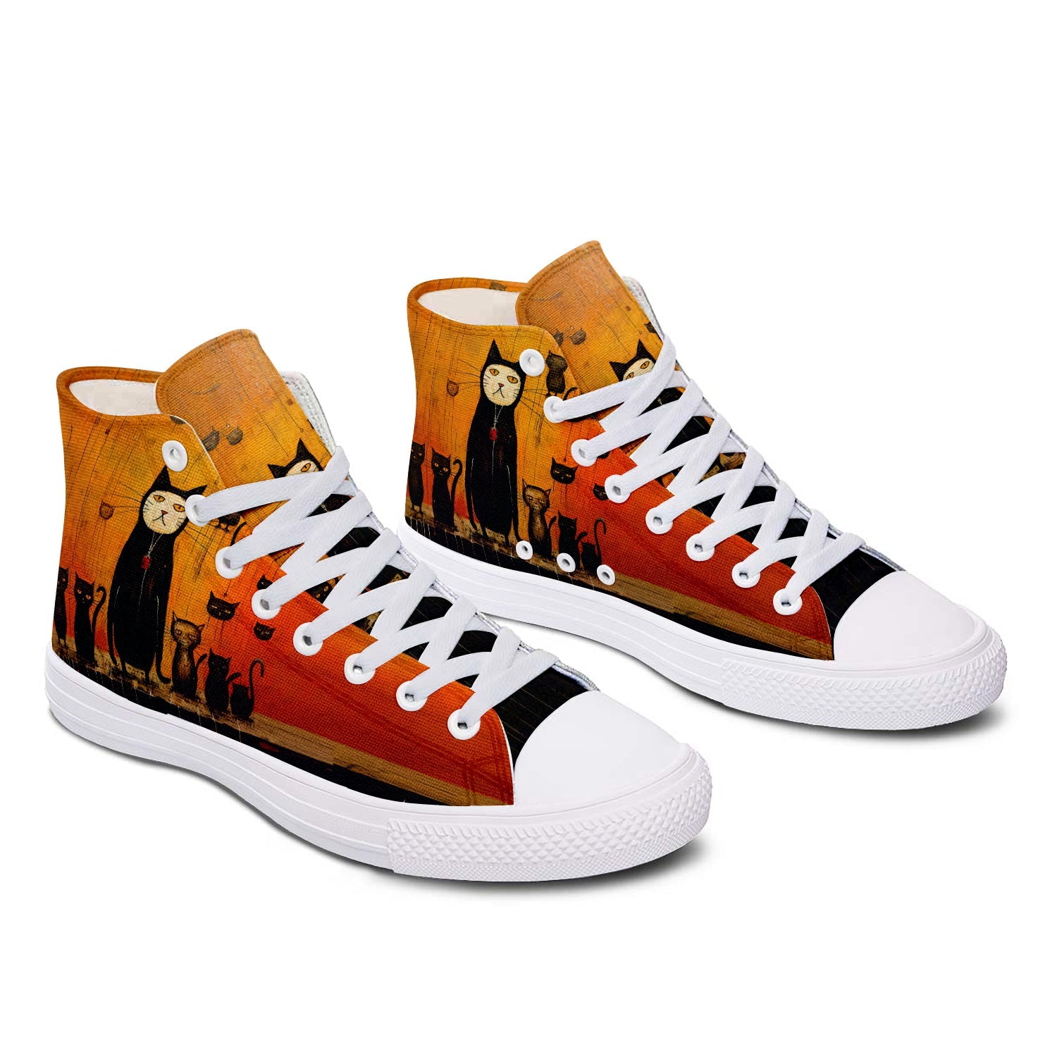 Resalta tu estilo con las zapatillas de lona de media caña para hombre y mujer Cat