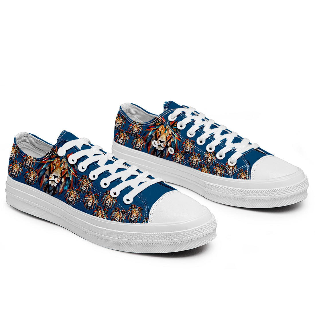 Resalta tu estilo con las zapatillas bajas de lona Lion para hombre y mujer