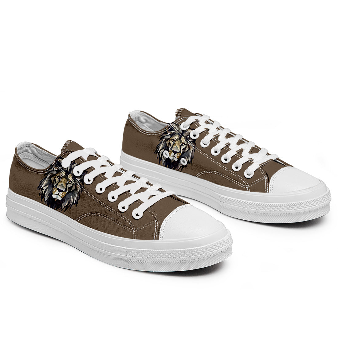 Resalta tu estilo con las zapatillas bajas de lona Lion para hombre y mujer