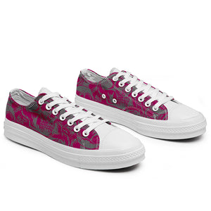 Resalta tu estilo con las zapatillas bajas de lona Skeleton para hombre y mujer