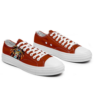 Resalta tu estilo con las zapatillas bajas de lona Lion para hombre y mujer