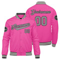 Chaqueta universitaria personalizada estilo Letterman para hombres-mujeres y jóvenes-color rosa