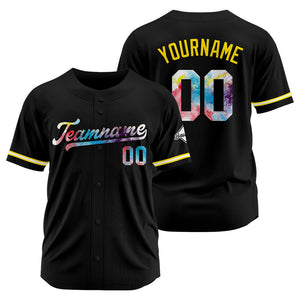 Camisetas de béisbol negras personalizadas con diseño bordado y estilo hip hop