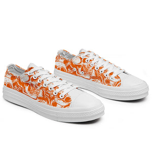 Resalta tu estilo con las zapatillas bajas de lona Skeleton para hombre y mujer