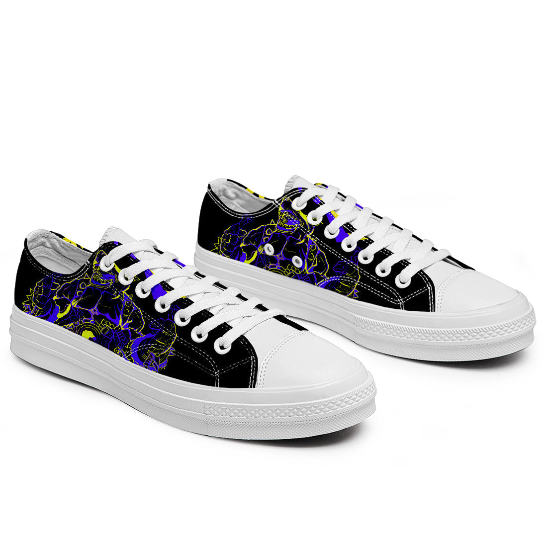 Realza tu estilo con las zapatillas bajas de lona Shark para hombre y mujer