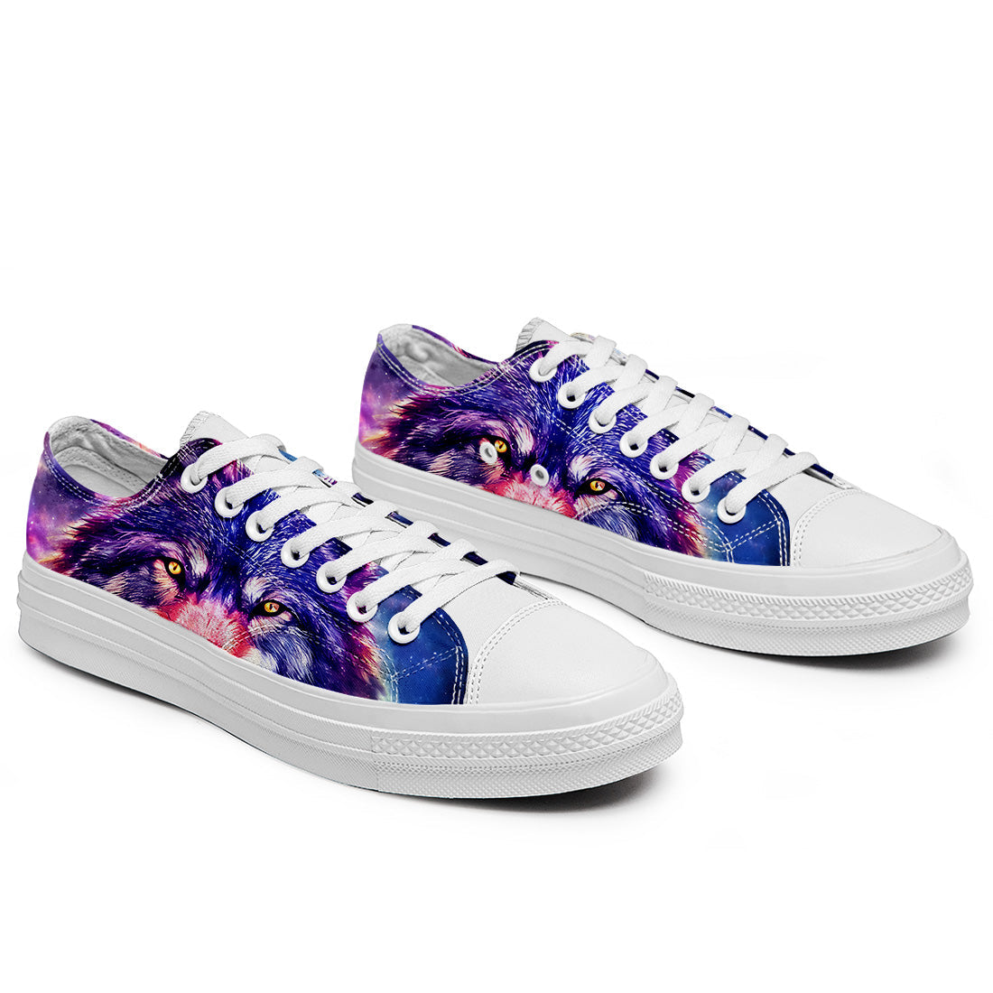 Realza tu estilo con las zapatillas bajas de lona Wolf para hombre y mujer