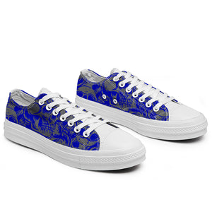 Resalta tu estilo con las zapatillas bajas de lona Skeleton para hombre y mujer