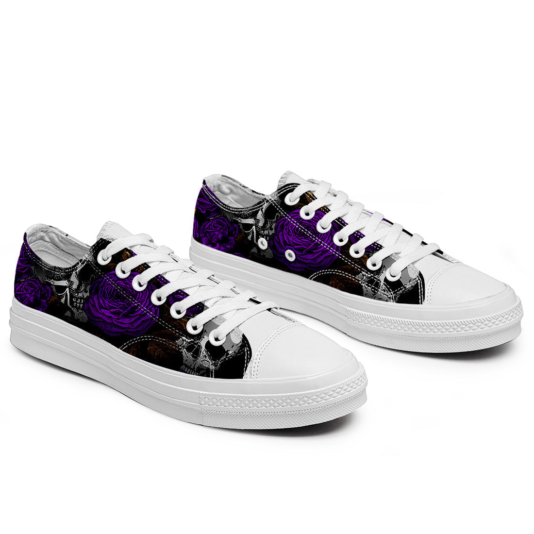 Resalta tu estilo con las zapatillas bajas de lona Skeleton para hombre y mujer