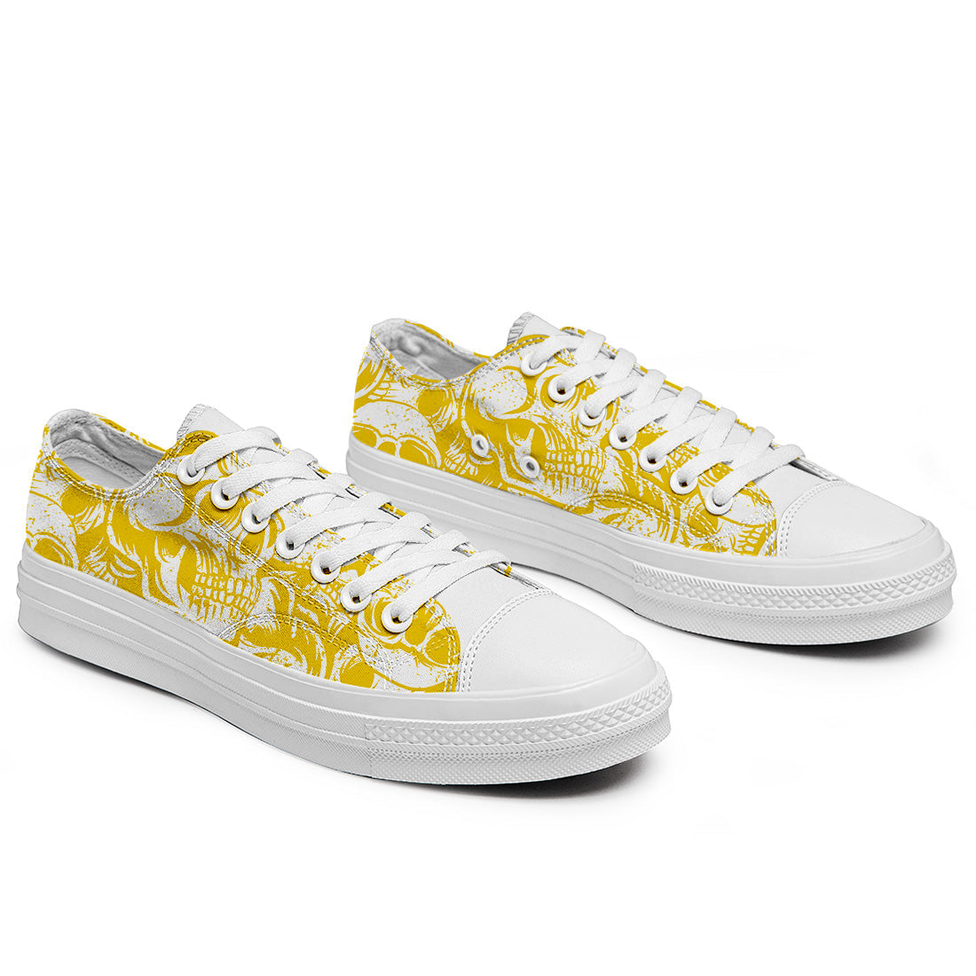 Resalta tu estilo con las zapatillas bajas de lona Skeleton para hombre y mujer