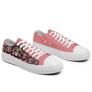 Resalta tu estilo con las zapatillas bajas de lona Lion para hombre y mujer